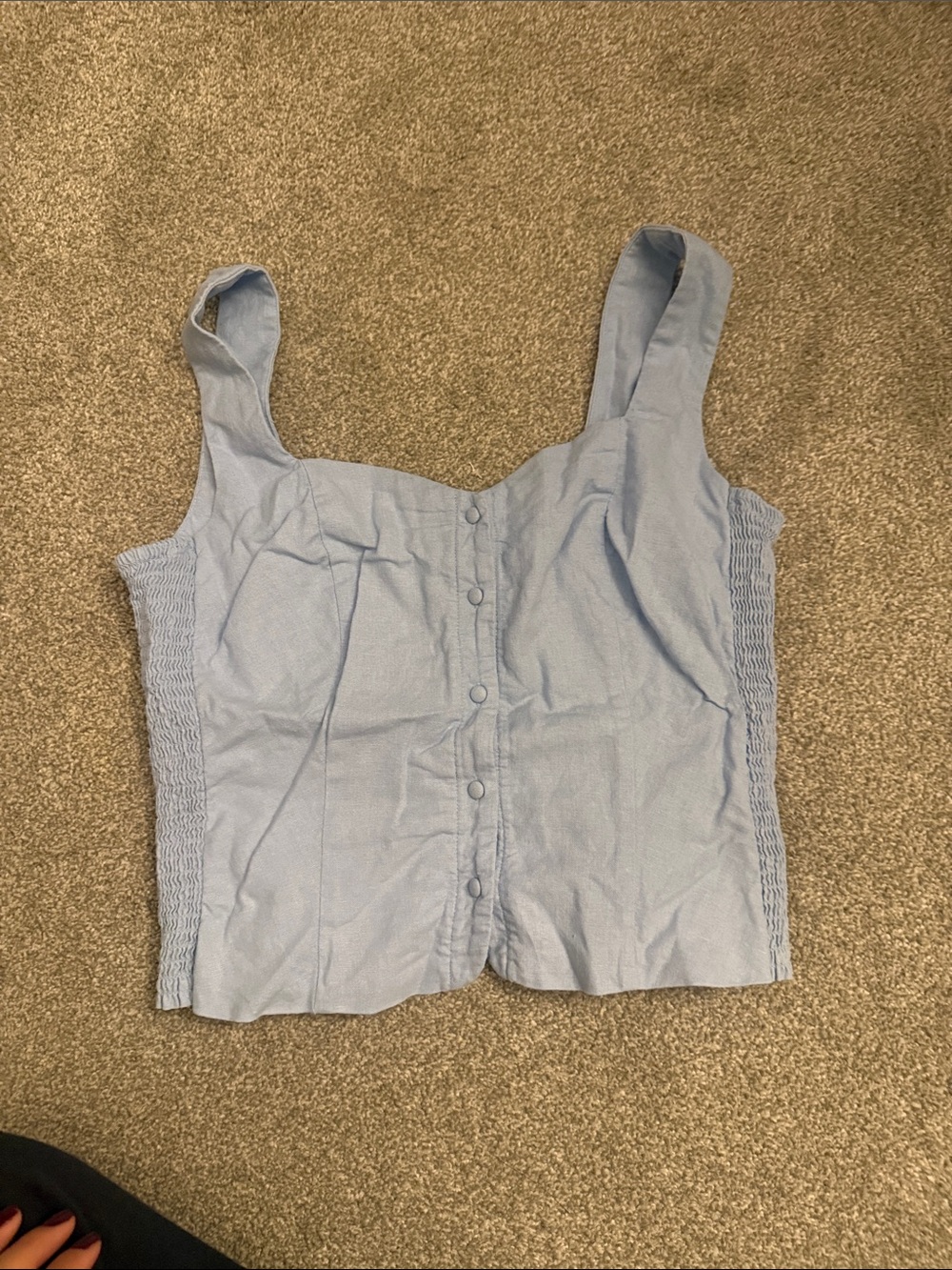 Old Navy Light Blue Button-Front Camisole